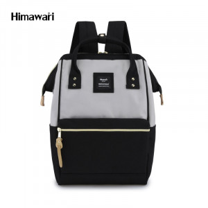 Рюкзак Himawari 9001-11 черный со светло-серым фото спереди
