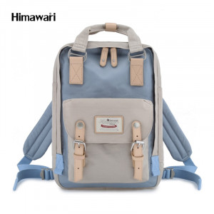 Рюкзак Himawari HM188L-30 серый с голубым фото спереди