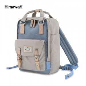 Рюкзак Himawari HM188L-30 серый с голубым фото вполоборота