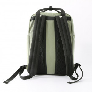 Рюкзак Himawari 1010XL-09 для ноутбука 17,3 оливковый фото сзади