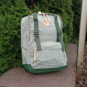 Рюкзак Himawari OKTA 1085B-05 светло-серый с зеленым