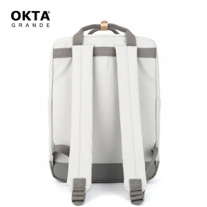 Рюкзак Himawari OKTA 1085B-08-5B светло-серый фото сзади