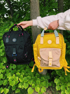 Школьный рюкзак Himawari 200 желтый с черным в сравнении