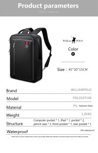 Дорожная сумка-рюкзак WilliamPOLO POLO197168 характеристики