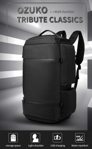 Спортивная сумка OZUKO 9326 камуфляж с черным