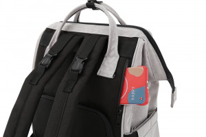 Рюкзак для мамы и малыша Himawari 1208 боковой карман для телефона