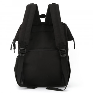 Рюкзак для мамы и малыша Himawari 1208-01 черный фото сзади