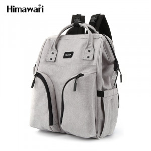 Рюкзак для мамы и малыша Himawari 1208-04 серый фото вполоборота
