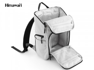 Рюкзак для мам Himawari 1223 черный в расстегнутом состоянии
