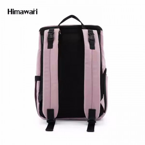 Рюкзак для мам Himawari 1223 сиренево-розовый фото сзади