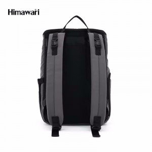 Рюкзак для мам Himawari 1223-05 темно-серый фото сзади