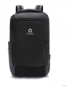 фото вид рюкзака оzuko 9060L серый спереди