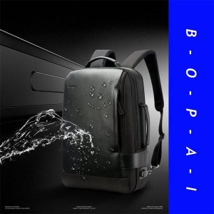 Рюкзак-сумка для ноутбука 15" BOPAI 751-006631А черный сделан из водонепроницаемого материала
