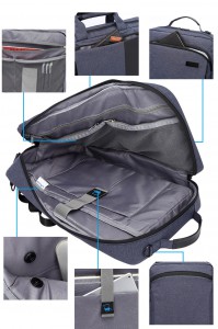 Сумка-рюкзак мужская для ноутбука 17" TUGUAN  CF1835 черная