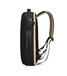 Рюкзак-трансформер, сумка-рюкзак для ноутбука 15,6 TUGUAN CF1769  черный фото сбоку