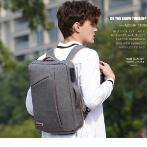  рюкзак для ноутбука 15,6 TUGUAN CF1769  серый фото1 на модели