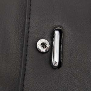 Кожаный портфель J.M.D. черный 7100А
