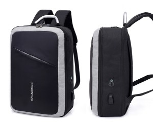 Рюкзак для ноутбука 17 антивор DINGXINYIZU 825 серый