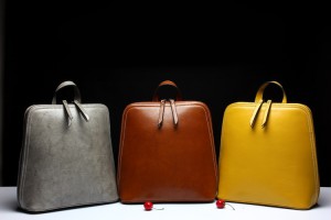 Сумка-рюкзак кожаная женская Jindailin L5030 серая