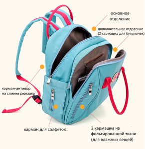 Рюкзак для мамы ABRD WAN HL BABY X70 синий