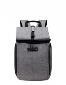 Рюкзак мужской с кодовым замком антивор OZUKO темно-серый (8969)