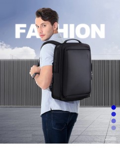 Рюкзак городской для ноутбука 14 BOPAI 851-008111 надет на плечи мужчине