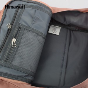 Рюкзак Himawari бежевый с синим HM188L-57