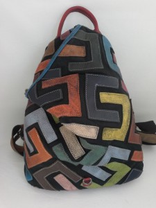 кожаный рюкзак ручной работы Yi Tian 8007 вид собранный