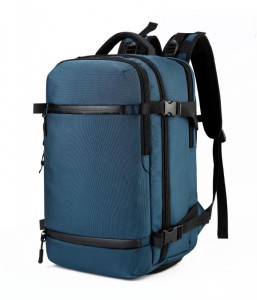 рюкзак для путешествий ozuko 8983S синий вид сбоку