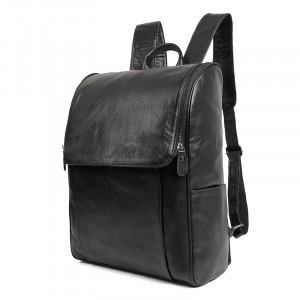 Рюкзак мужской кожаный J.M.D. 7344А черный фото сбоку