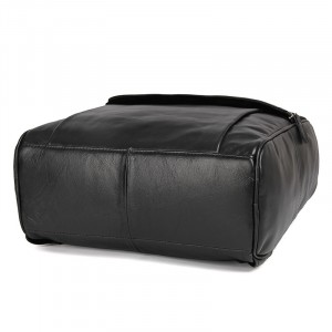 Рюкзак мужской кожаный J.M.D. 7344А черный фото снизу, дно рюкзака