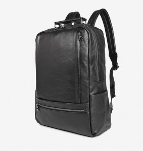 Рюкзак мужской кожаный J.M.D. 7356A черный фото сбоку