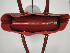 Женская сумка тоут Jindailin L6122 красная вид сверху