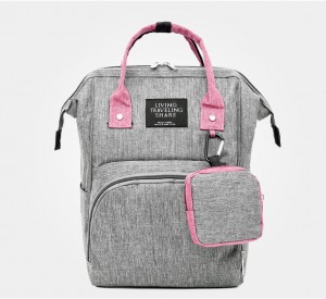 Рюкзак для мам LIVING TRAVELING SHARE CX9394 серый фото спереди