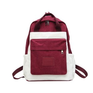 Рюкзак школьный Guliniao 163 бордовый с белым фото спереди