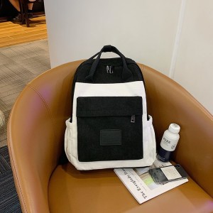 Рюкзак школьный Guliniao 163 черный с белым фото спереди