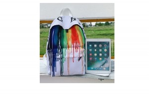 Рюкзак школьный Ming Hao MH663 Краски белый в сравнении с планшетом