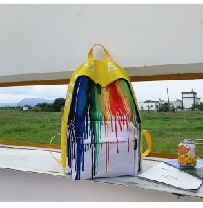 Рюкзак школьный Ming Hao MH663 Краски желтый фото спереди