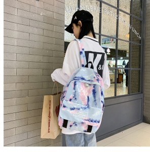 Рюкзак школьный Ming Hao MH696 Градиент 3 на плече ребенка фото3