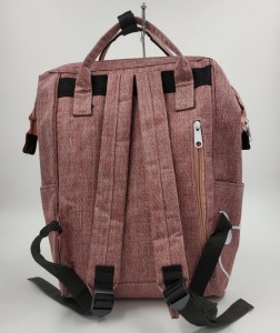 Рюкзак Anello с принтом 008 розовый меланж спинка рюкзака