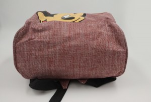 Рюкзак Anello с принтом 008 розовый меланж дно рюкзака