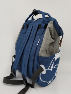 Рюкзак для девочки Anello 004 серо-сине-голубой фото2 вполоборота