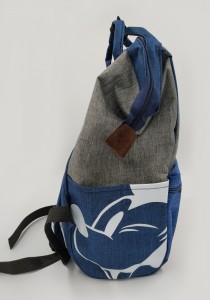 Рюкзак Anello с принтом 008 серо-сине-голубой фото2 сбоку