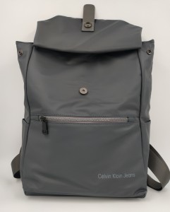 Рюкзак школьный Celvin Kloin Jeans 6916 серый в раскрытом виде