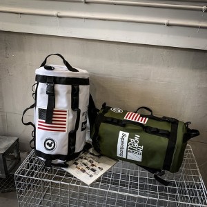 Спортивная мужская сумка-рюкзак The North Pole 618 хаки и белая в сравнении