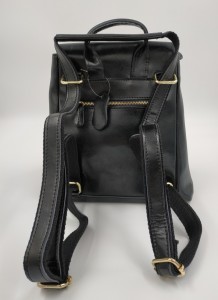 Рюкзак женский кожаный J.M.D. 10719 черный фото рюкзака сзади
