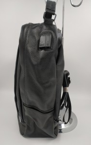 Рюкзак мужской кожаный J.M.D. черный 8834 фото сбоку