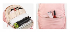 Рюкзак женский Mark Ryden MR9978 с плащом розовый фото потайного кармана