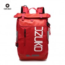 Молодежный модный рюкзак  OZUKO 8020 красный