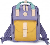 Рюкзак Himawari 200 фиолетовый с желтым фото спереди